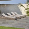 Лежак садовий з техноротангу Dynasty Skyline Design