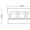 Трехместный диван для патио Drone Skyline Design