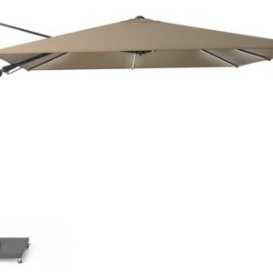 Зонт садовый Platinum Challenger T2 Glow серо-коричневый со встроенной подсветкой