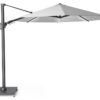 Зонт уличный с подсветкой Platinum Challenger T2 Glow круглый светло-серый