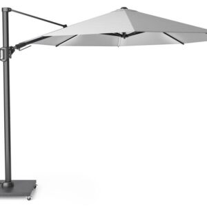 Зонт уличный с подсветкой Platinum Challenger T2 Glow круглый светло-серый