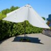Зонт садовый Platinum Challenger T2 premium квадратный в светло-сером цвете