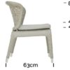 Кресло обеденное с плетенной спинкой Journey Dining Set Skyline Design