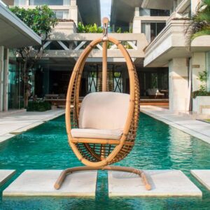 Кресло подвесное для сада и террасы Heri Natural Mushroom Skyline Design