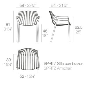 Садове крісло Spritz Bronze VONDOM