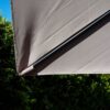 Зонт садовый Platinum Voyager T1 прямоугольный в серо-коричневом цвете