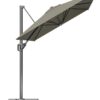 Зонт садовый Platinum Voyager T1 прямоугольный в серо-коричневом цвете