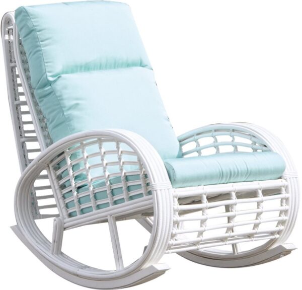 Кресло-качалка для отдыха на террасе Taurus White Mushroom Skyline Design